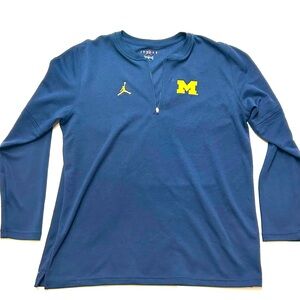 New Jordan Michigan Quarter Zip PE XL